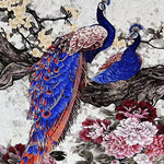 Luxury Peacock Glass Mosaic Tile – Handmade Bird Mosaic for Pool & Interior Wall