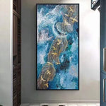 Contemporary Abstract Glass Mosaic Panel Inspired by Eastern Symbolism and Movement