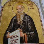 Byzantine Orthodox Holy Elder Glass Mosaic Icon for Church Walls