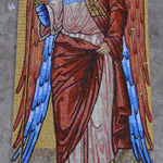 Full-Length Archangel Glass Mosaic – Byzantine Orthodox Church Wall Art