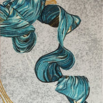 Handcrafted Abstract Glass Mosaic Art with Sculptural Flow for Home, Garden, and Commercial Spaces