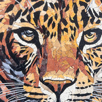 Luxury Leopard Portrait Stone Mosaic Tile – Custom Animal Mosaic for Interior & Exterior Walls