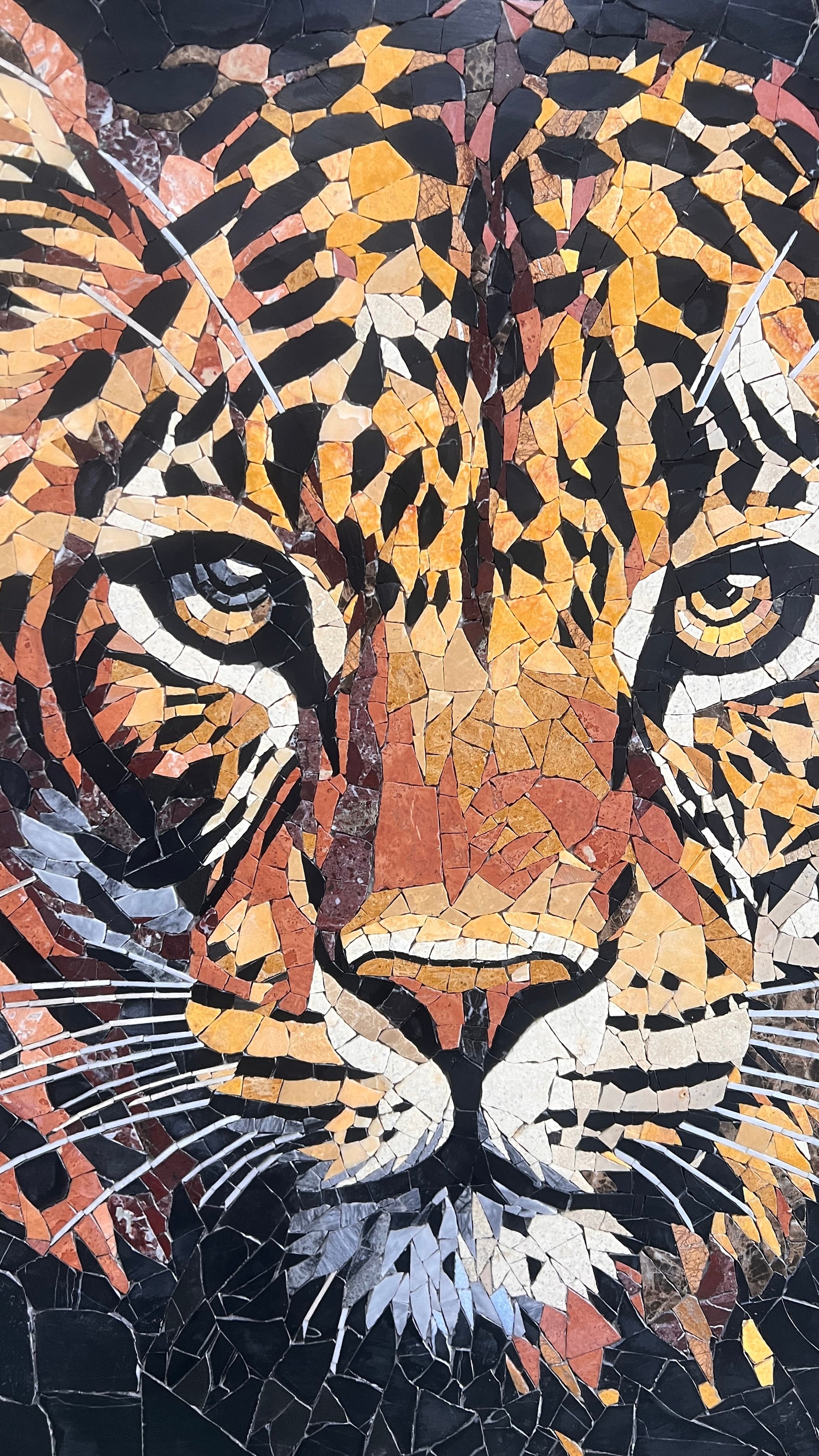 Luxury Leopard Portrait Stone Mosaic Tile – Custom Animal Mosaic for Interior & Exterior Walls