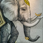 Elegant Elephant Glass Mosaic Artwork – Custom Animal Mosaic for Swimming Pool & Wall