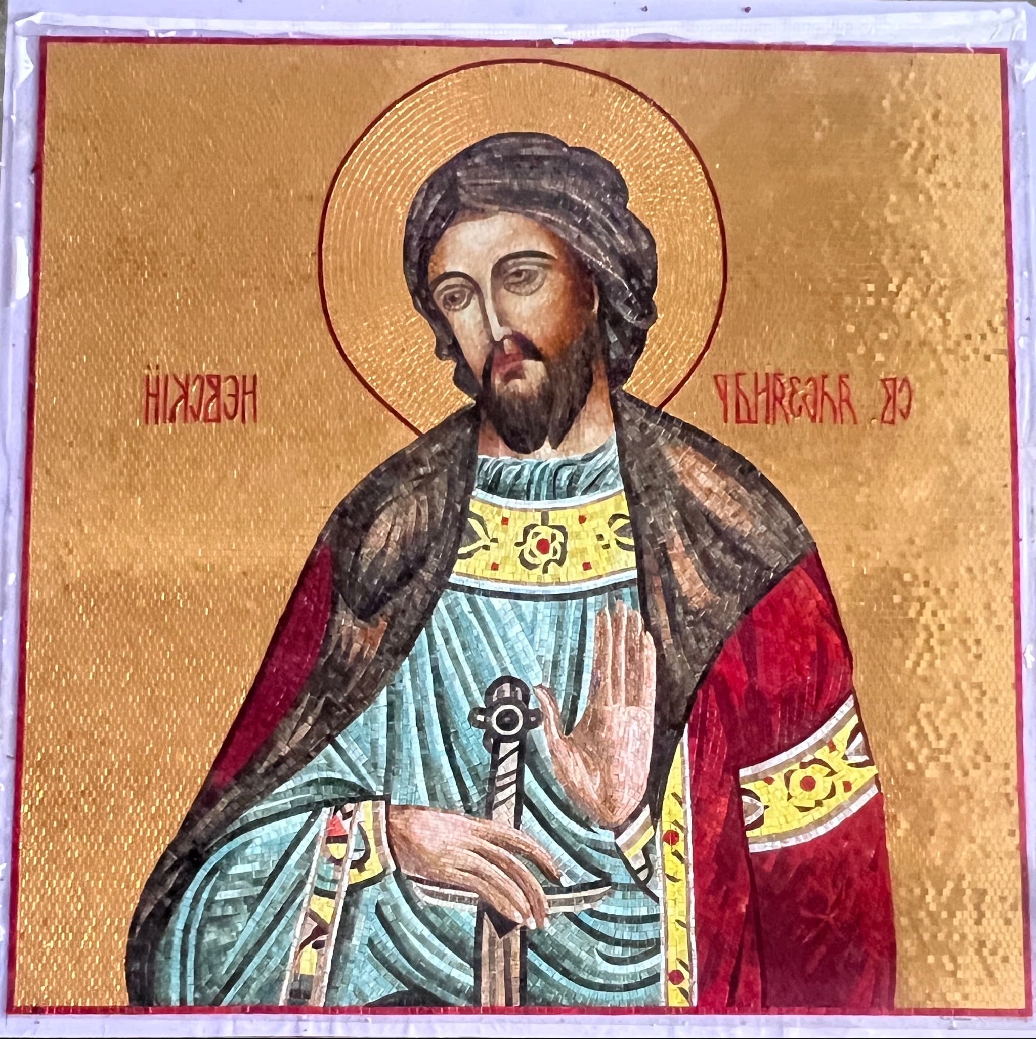 Christ Pantocrator Glass Mosaic Religious Artwork for Church Decoration